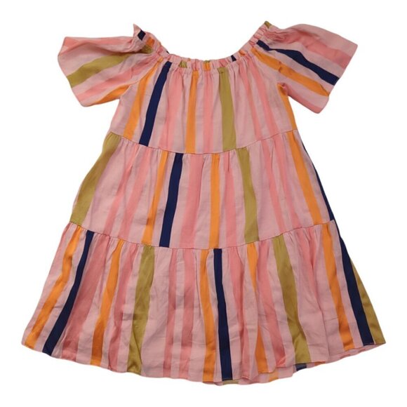 Trina Turk Off shoulder designer dress NWT Size 6 Orange Pink Color - Picture 6 of 12